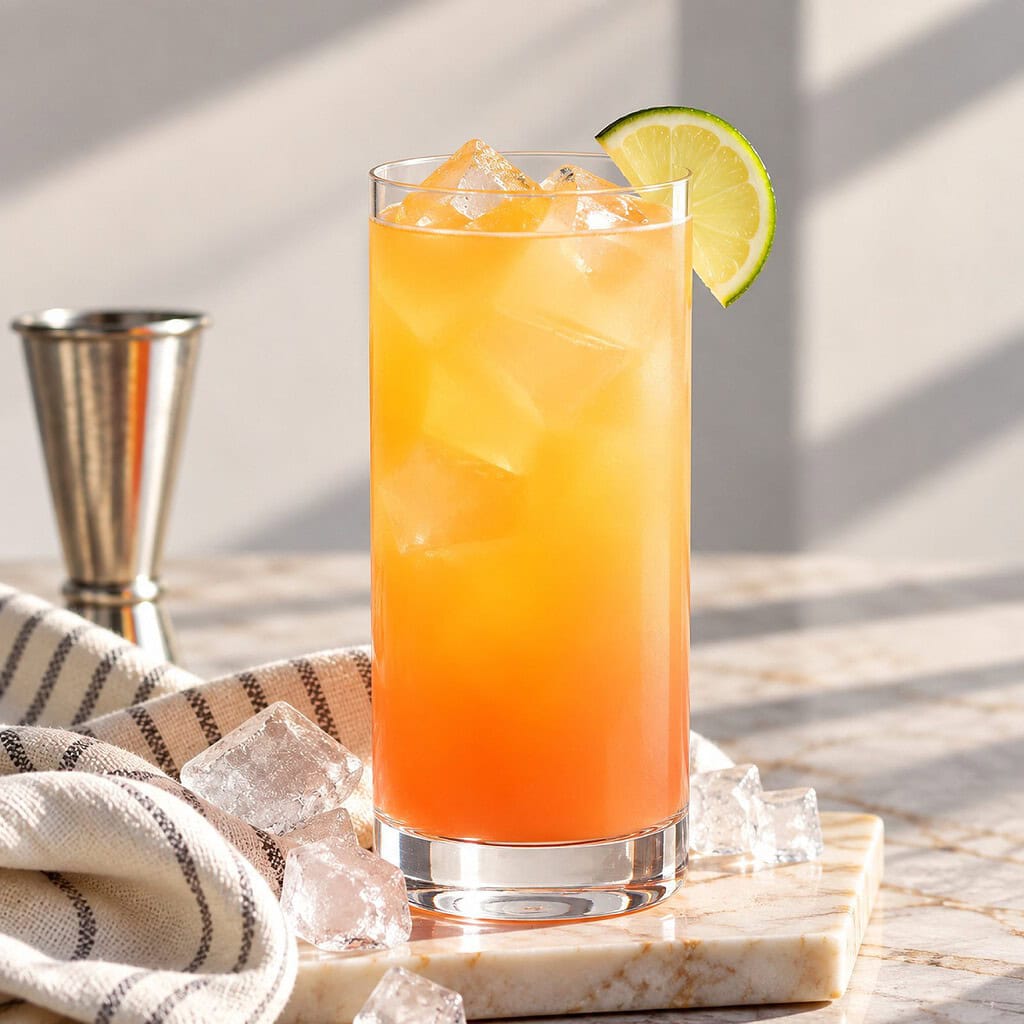 Tequila Sunset con Sunset Soda Mr Perkins