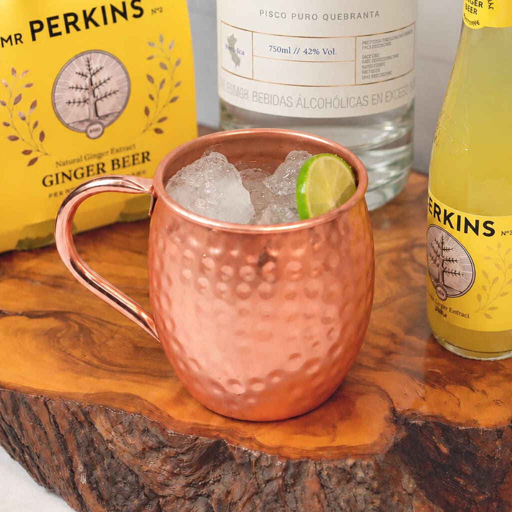 Pisco Mule con Ginger Beer Mr Perkins